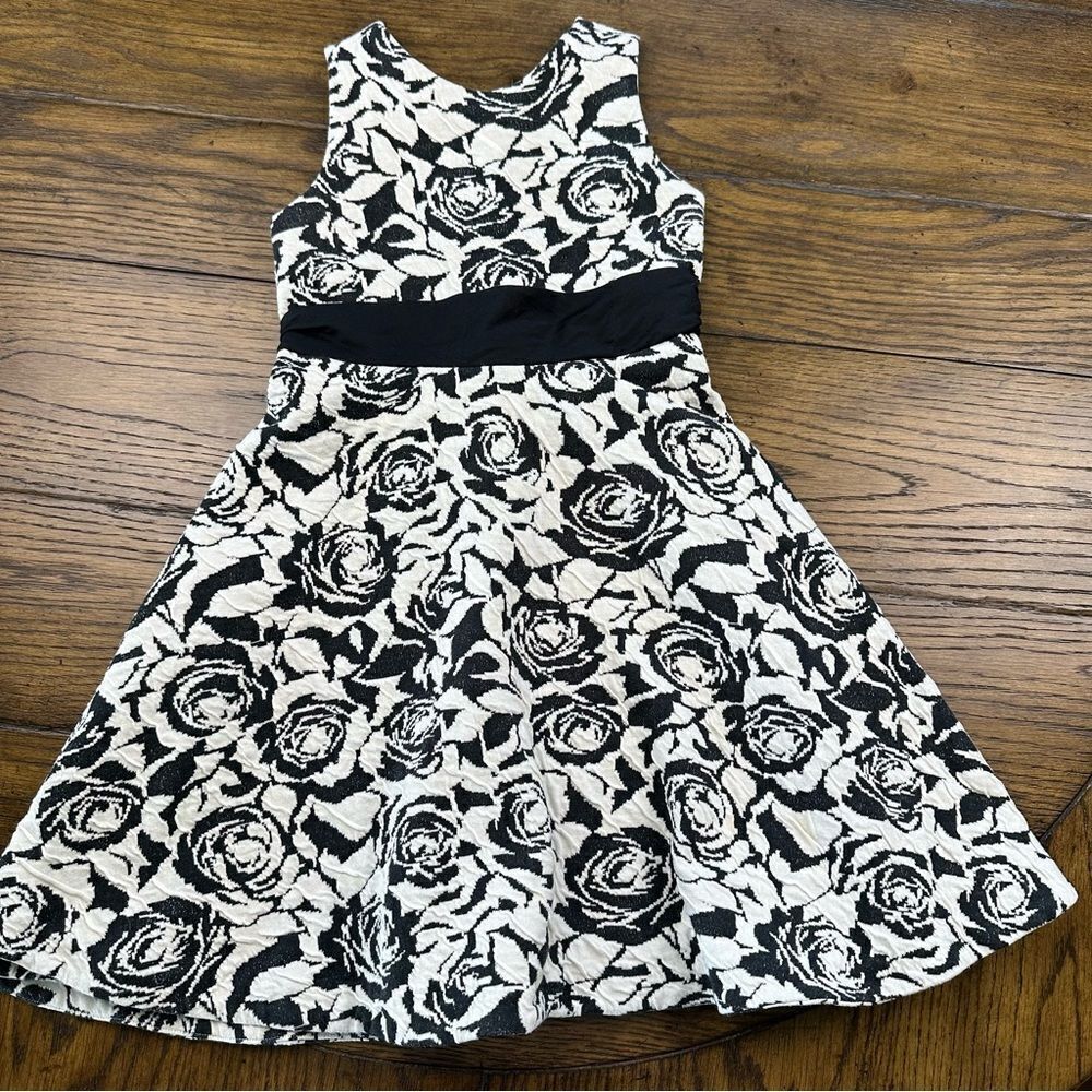 Janie and Jack Black White Dress